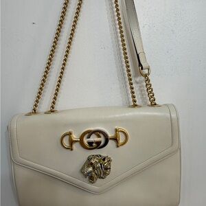 Elegant Cream Designer Shoulder Bag